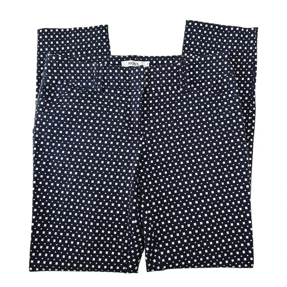 Ricki’s Slim Ankle Cropped Pants  Slant Pocket Blue White Size 2 - Picture 15 of 16